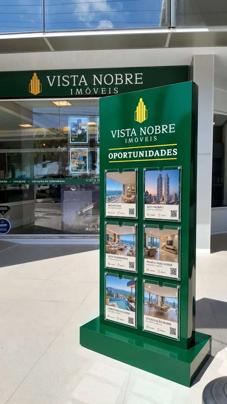 Totem de imóveis da Vista Nobre produzido pela Divulga